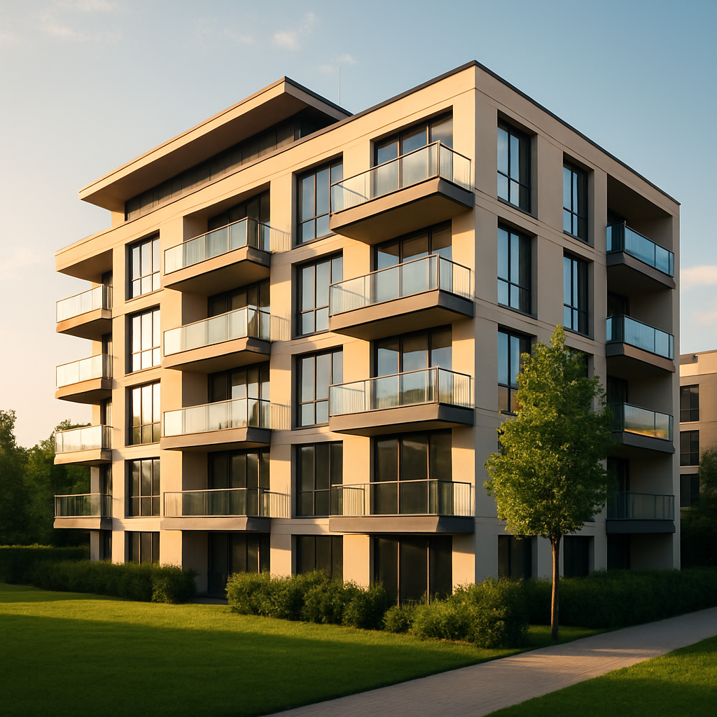 Modernes Mehrfamilienhaus in gepflegter Umgebung
